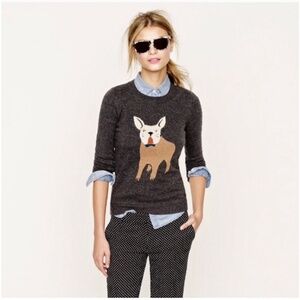 J.Crew French Bulldog Sweater